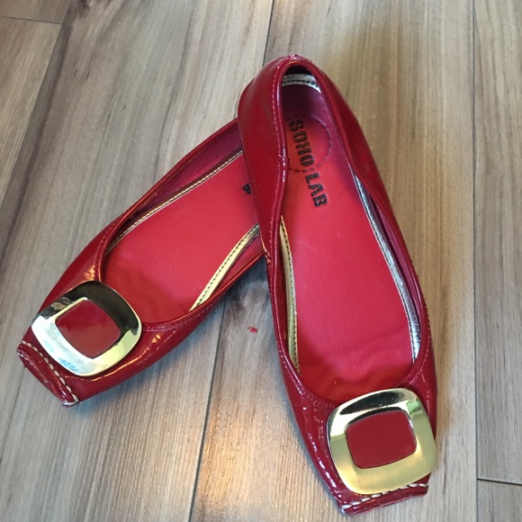 Red beautiful shoes US 7.5 & matching bag - Picture 4 of 6